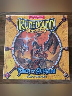 FFG Runebound 2nd Edition Sands of Al-Kalim Expansion Board Game 2007 NEW Sealed